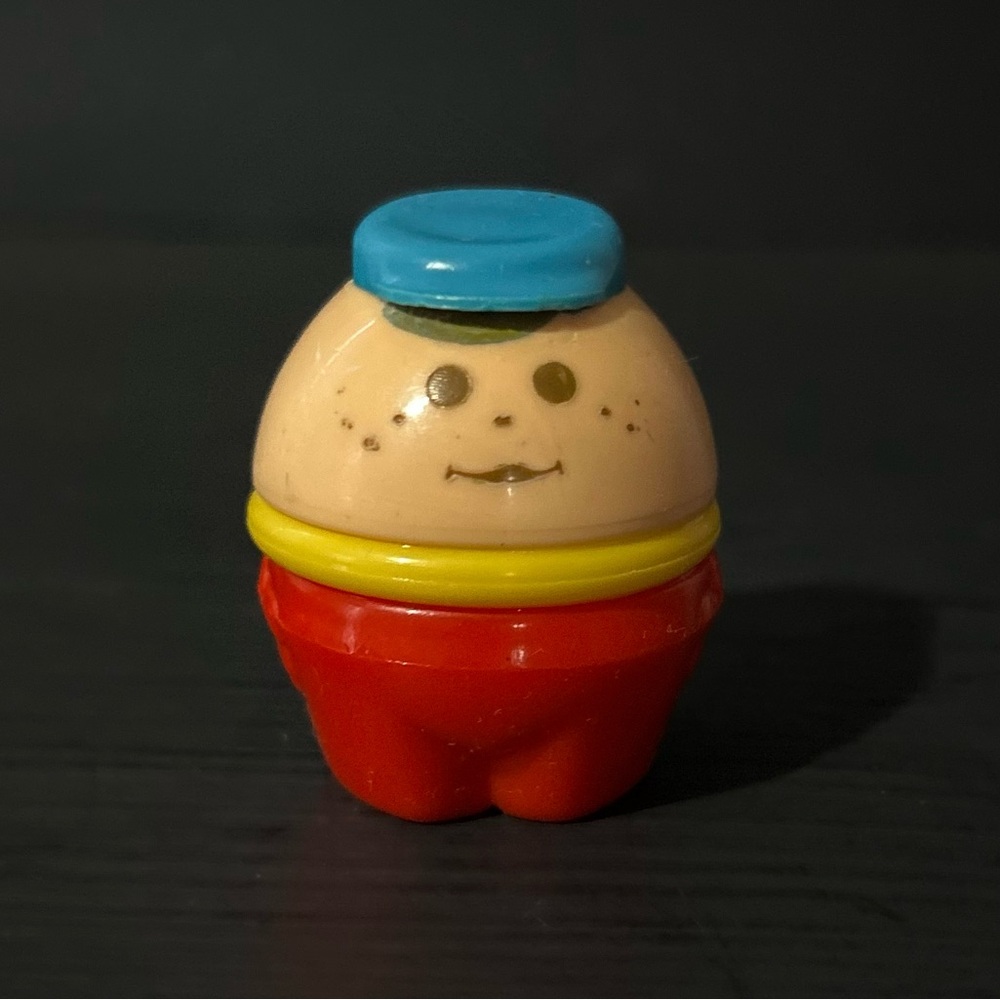 Kids Roly-Poly Play Figure in Blue, Red, Yellow, Cream